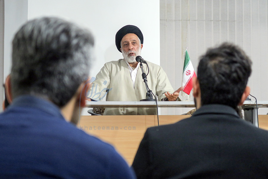 بازدید سید هادی خامنه ای از ستاد انتخاباتی مجمع نیروهای خط امام(ره)